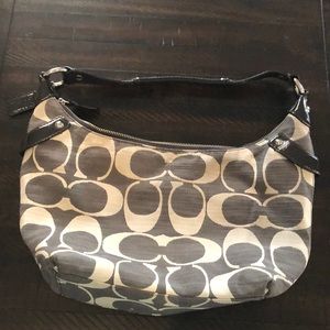 Grey Coach shoulder bag